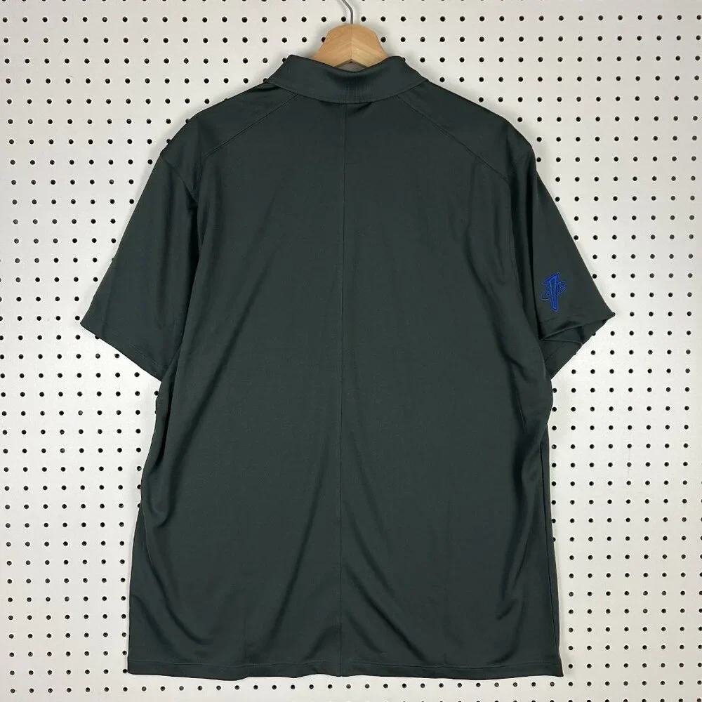 Nike 1 Cent Memphis Tigers Polo XL Gray Dri Fit NWT Basketball Team Issued Penny